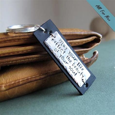 perfect gift for him / Custom Leather Keychain ...