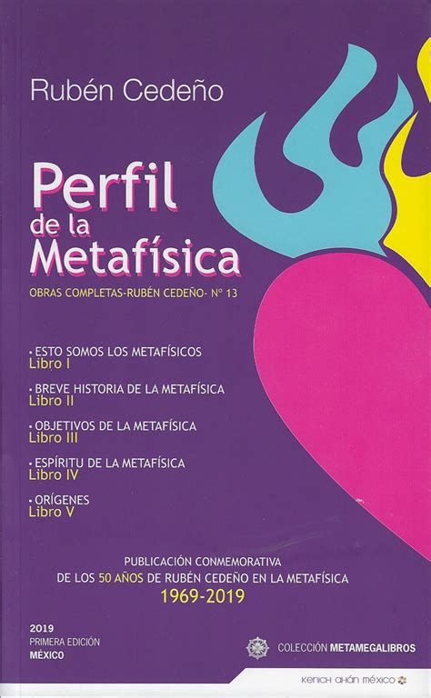 PERFIL DE LA METAFÍSICA   RUBÉN CEDEÑO  LIBRO    librosmetafisica.com