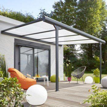 Pergola adossée Braga, aluminium gris anthracite, 12 m² ...