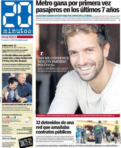 Periodico 20 Minutos   12/11/2014