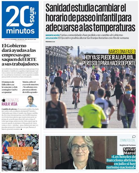 Periódico 20 Minutos   Barcelona  España . Periódicos de España ...