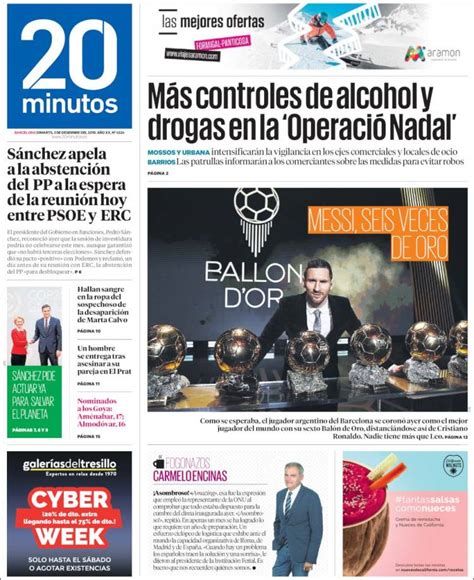 Periódico 20 Minutos   Barcelona  España . Periódicos de España ...