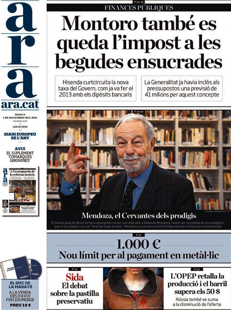 Periodico Ara   1/12/2016