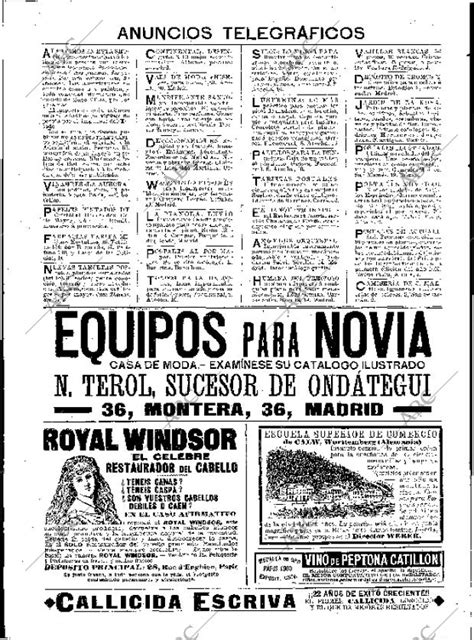 Periódico BLANCO Y NEGRO MADRID 22 04 1905,portada   Archivo ABC