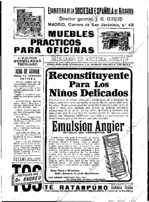Periódico BLANCO Y NEGRO MADRID 23 01 1909,portada   Archivo ABC