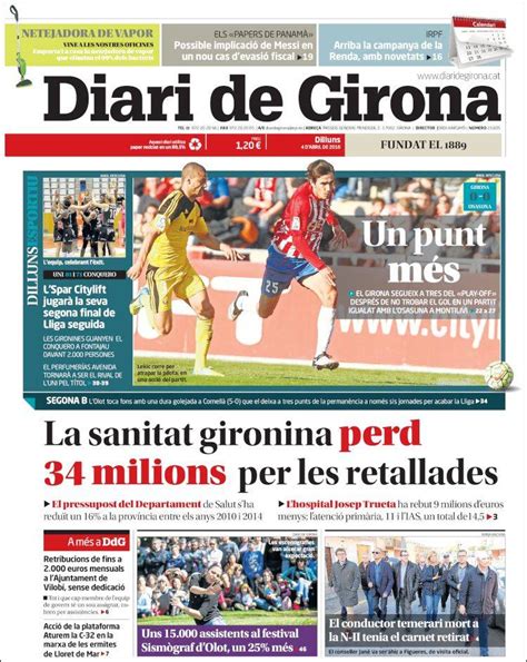 Periódico Diari de Girona  España . Periódicos de España. Toda la ...
