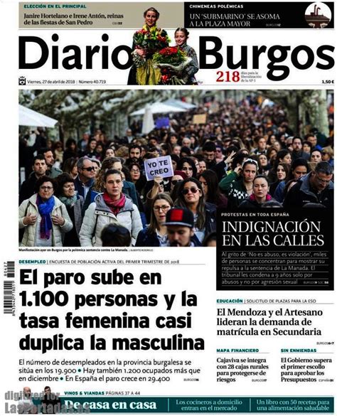 Periodico Diario de Burgos   27/4/2018