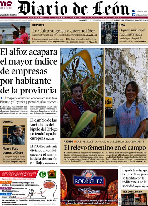 Periodico Diario de León   23/10/2016