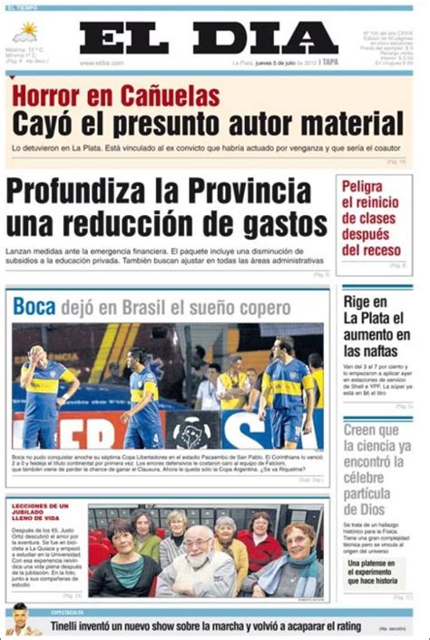 Periódico El Día de la Plata  Argentina . Periódicos de ...