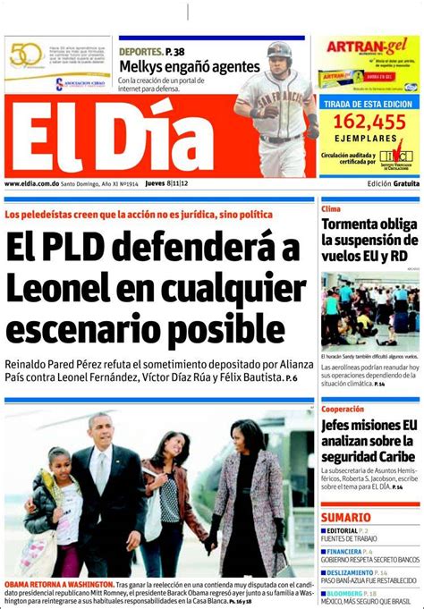 Periódico El Día  R. Dominicana . Periódicos de R ...