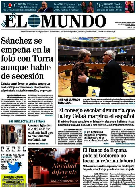 Periodico El Mundo   15/12/2018