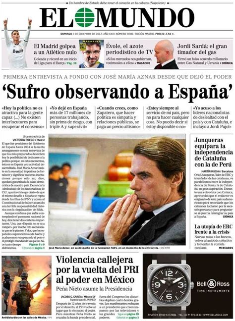 Periodico El Mundo   2/12/2012