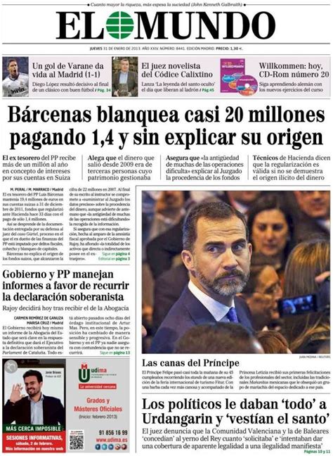 Periodico El Mundo   31/1/2013