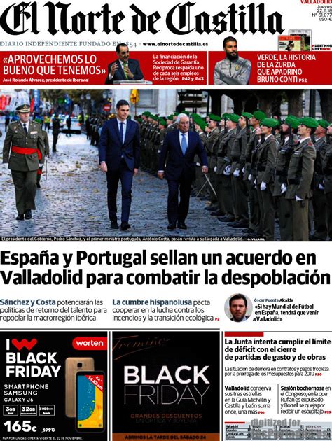 Periodico El Norte de Castilla   22/11/2018