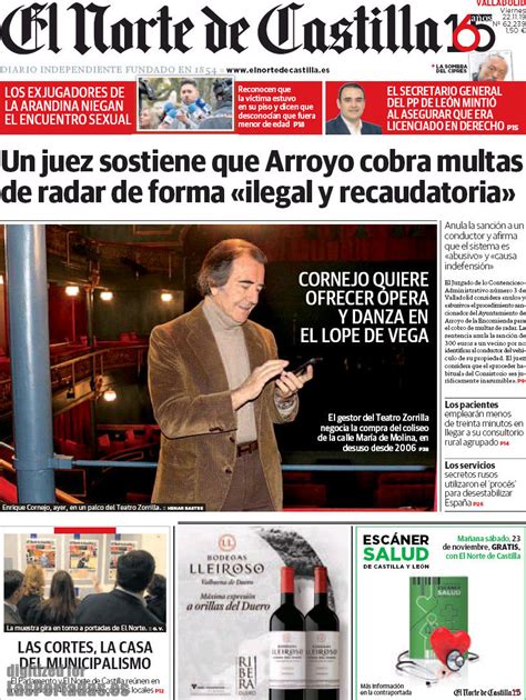 Periodico El Norte de Castilla   22/11/2019
