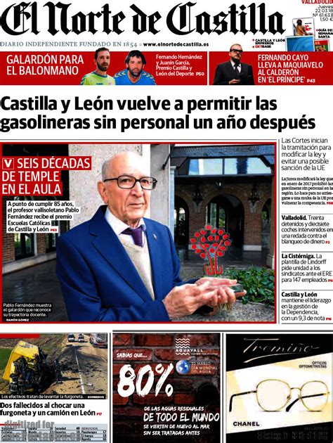 Periodico El Norte de Castilla   22/3/2018