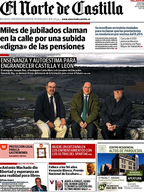 Periodico El Norte de Castilla   23/2/2018