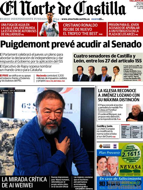 Periodico El Norte de Castilla   24/10/2017