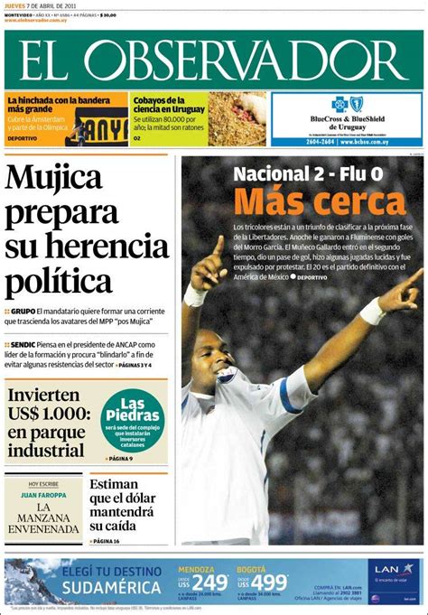Periódico El Observador  Uruguay . Periódicos de Uruguay ...