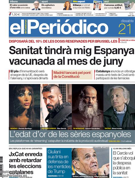 Periodico El Periódico de Catalunya Català    21/11/2020
