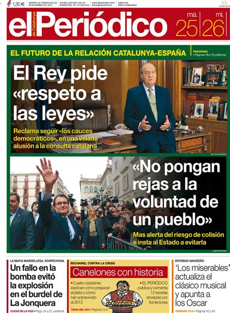 Periodico El Periódico de Catalunya Català    25/12/2012