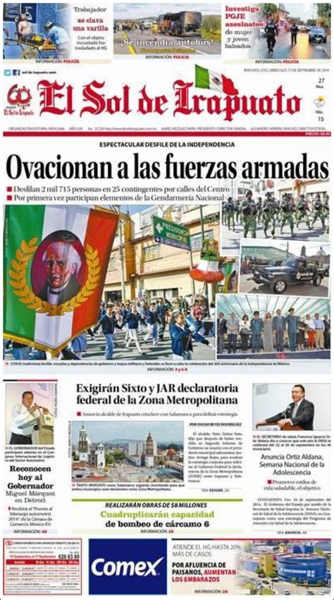 Periódico El Sol de Irapuato  México . Periódicos de México. Edición de ...