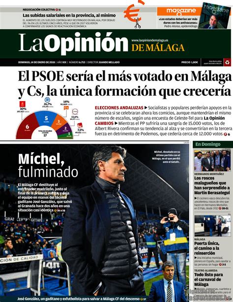 Periodico La Opinión de Málaga   14/1/2018