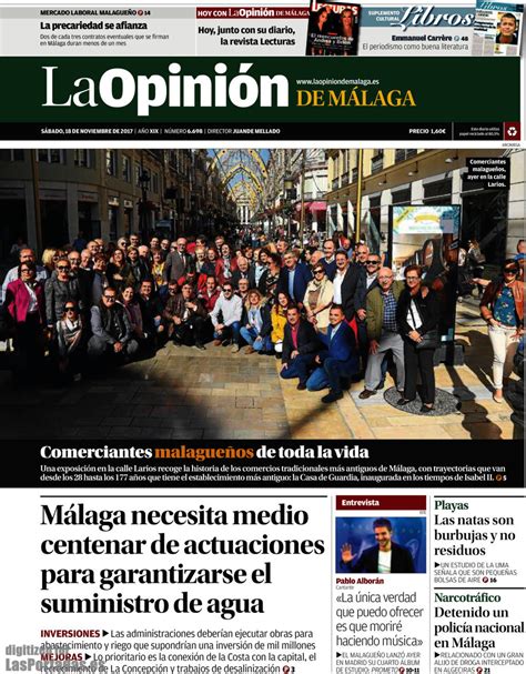 Periodico La Opinión de Málaga   18/11/2017