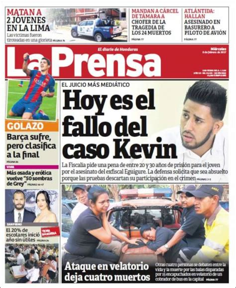 Periódico La Prensa  Honduras . Periódicos de Honduras ...