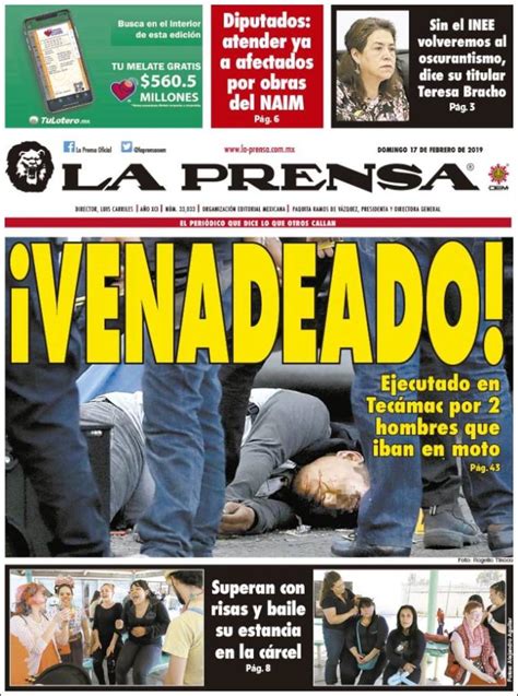Periódico La Prensa  México . Periódicos de México ...
