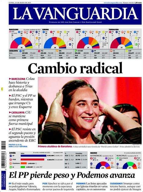 Periódico La Vanguardia  España . Periódicos de España. Toda la prensa ...