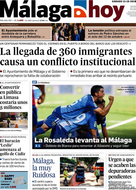 Periodico Malaga Hoy   13/10/2018
