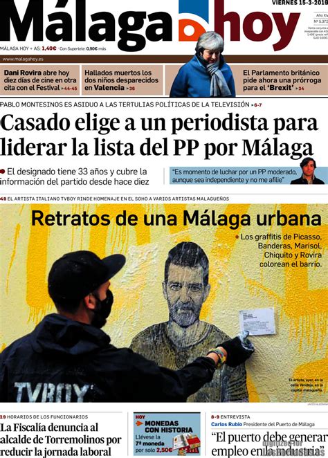 Periodico Malaga Hoy   15/3/2019