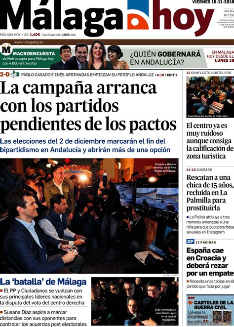 Periodico Malaga Hoy   16/11/2018