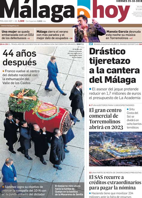 Periodico Malaga Hoy   25/10/2019