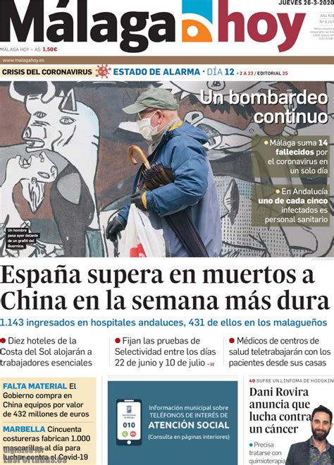 Periodico Malaga Hoy   26/3/2020