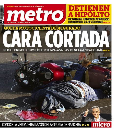 Periódico METRO on Twitter:  #DF, la portada de hoy. http://t.co ...