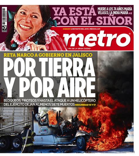 Periódico METRO on Twitter:  #IndiaMaría #narcobloqueos #Jalisco La ...