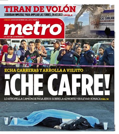 Periódico METRO on Twitter:  #Puebla, la portada de hoy: #Atlixco # ...