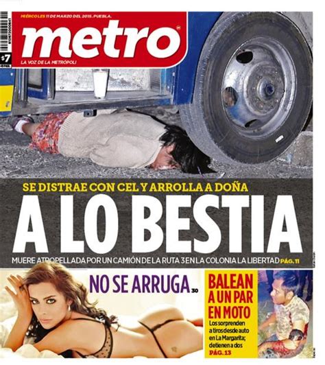 Periódico METRO on Twitter:  #Puebla, la portada de hoy: #LaMargarita # ...