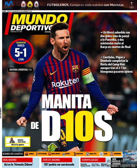 Periodico Mundo Deportivo   14/3/2019