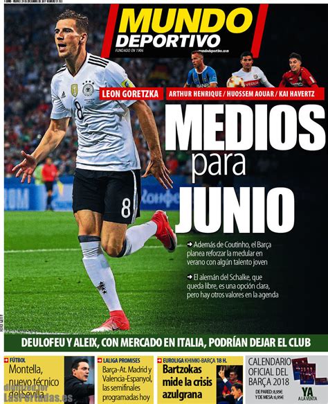 Periodico Mundo Deportivo   29/12/2017