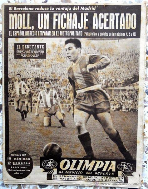 periodico olimpia semanario 1954 futbol vintage   Comprar ...