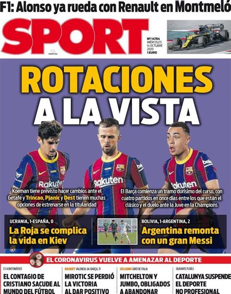 Periodico Sport   14/10/2020