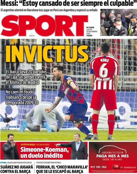 Periodico Sport   19/11/2020