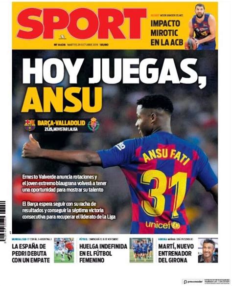 Periodico Sport   29/10/2019