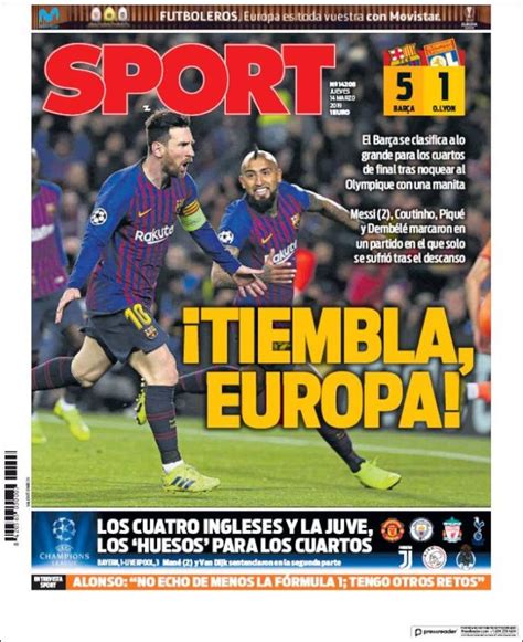 Periódico Sport  España . Periódicos de España. Toda la prensa de hoy ...
