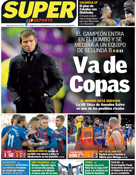 Periodico Super Deporte   13/1/2020