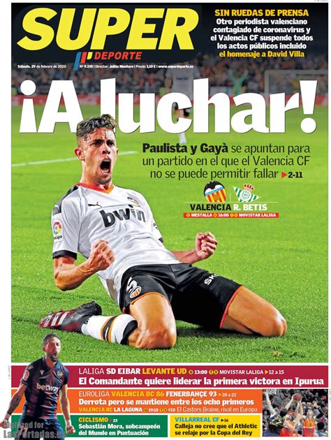 Periodico Super Deporte   29/2/2020