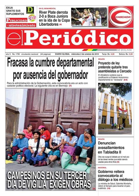 Periódicos De Bolivia | Diarios De Bolivia